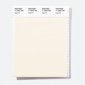 Pantone Polyester Swatch Card 11-0203 TSX Eggwhite