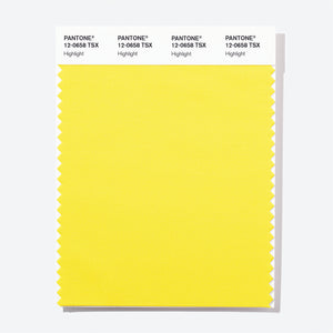 Pantone Polyester Swatch Card 12-0658 TSX Highlight