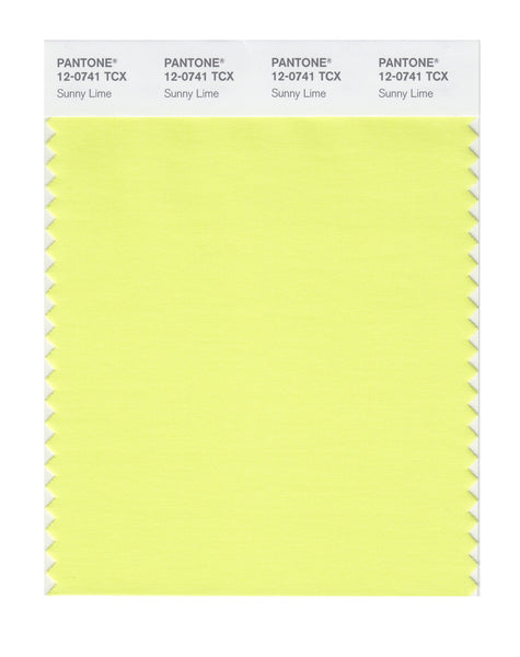 Pantone SMART Color Swatch Card 12-0741 TCX Sunny Lime - Columbia