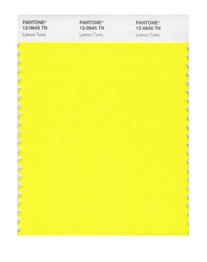 Pantone Nylon Brights Color Swatch 12-0645 TN Lemon Tonic