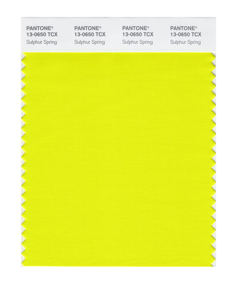Pantone SMART Color Swatch Card 13-0650 TCX Sulphur Spring