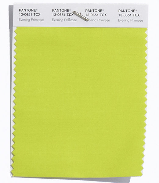 Pantone SMART Color Swatch Card 13-0651 TCX Evening Primrose
