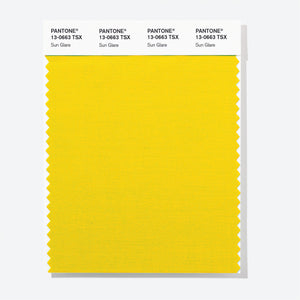Pantone Polyester Swatch Card 13-0663 TSX Sun Glare
