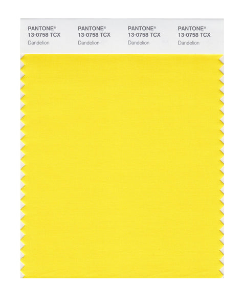 ポン付け Pantone SMART Color Swatch Card 13-0758 TCX Dandelion - Columbia