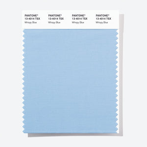 Pantone Polyester Swatch Card 13-4014 TSX Whispy Blue