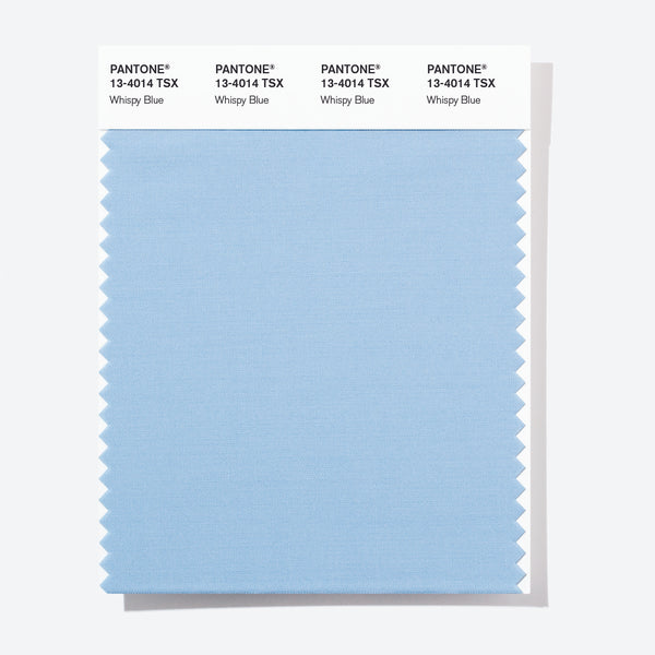 Pantone Polyester Swatch Card 13-4014 TSX (Whispy Blue)