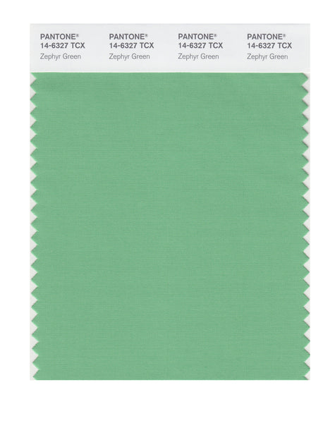 Pantone SMART Color Swatch Card 14-6327 TCX Zephyr Green