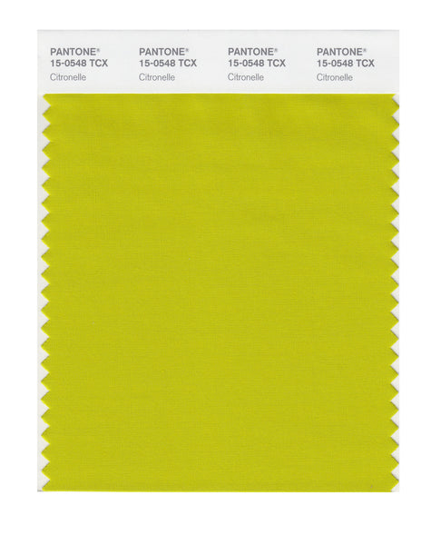Pantone SMART Color Swatch Card 15-0548 TCX Citronelle