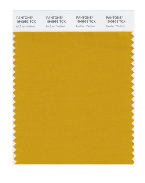 Pantone SMART Color Swatch Card 15-0953 TCX Golden Yellow
