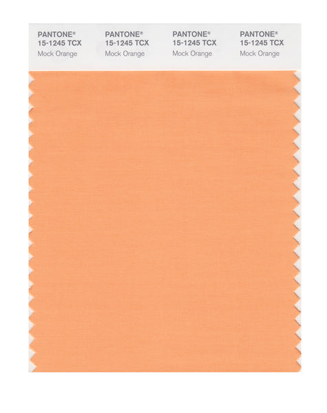 Pantone SMART Color Swatch Card 15-1245 TCX Mock Orange - Columbia