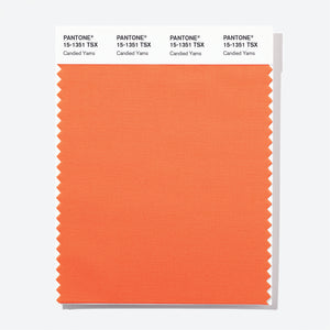 Pantone Polyester Swatch Card 15-1351 TSX Candied Yams