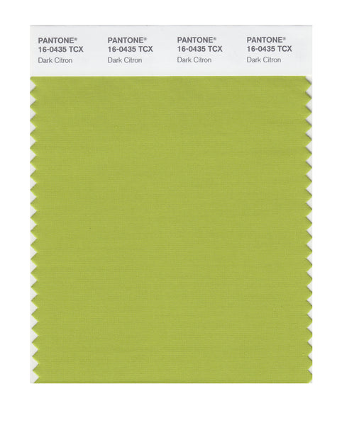 Pantone SMART Color Swatch Card 16-0435 TCX Dark Citron - Columbia