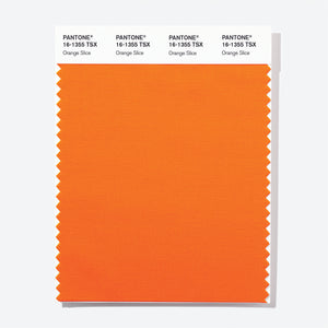 Pantone Polyester Swatch Card 16-1355 TSX Orange Slice
