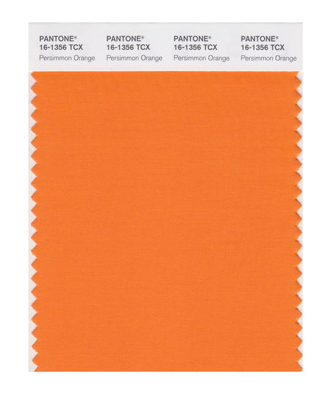 Pantone SMART Color Swatch Card 16-1356 TCX Persimmon Orange