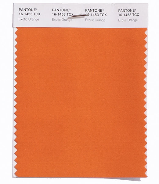 Pantone SMART Color Swatch Card 16-1453 TCX Exotic Orange