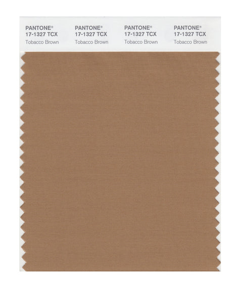 what is tobacco color Pantone SMART Color Swatch Card 17-1327 TCX (Tobacco Brown)
