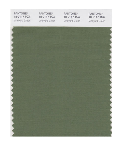 Pantone SMART Color Swatch Card 18-0117 TCX Vineyard Green