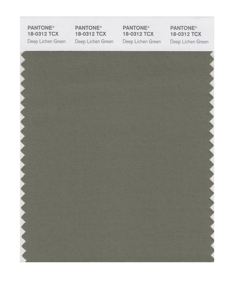 Pantone SMART Color Swatch Card 18-0312 TCX Deep Lichen Green