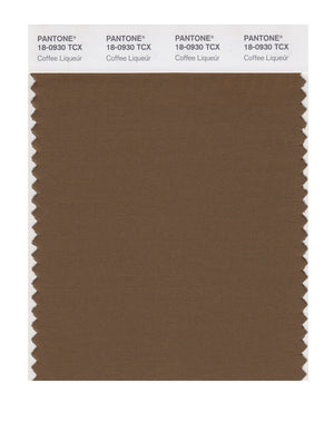 Pantone SMART Color Swatch Card 18-0930 TCX Coffee LiqueÏr