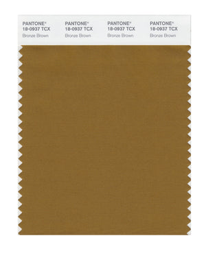 Pantone SMART Color Swatch 18-0937 TCX Bronze Brown