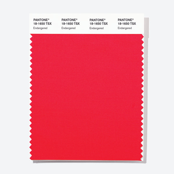 Pantone Polyester Swatch Card 18-1650 TSX Endangered - Columbia