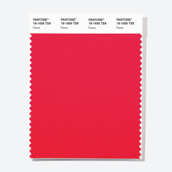 Pantone Polyester Swatch Card 18-1656 TSX Fierce - Columbia