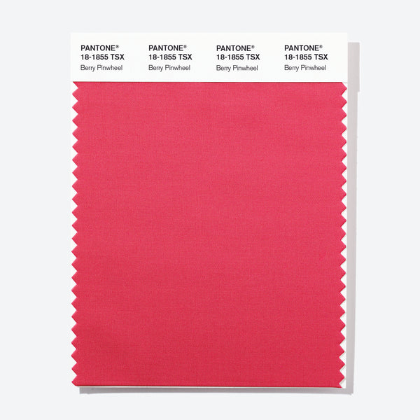 Pantone Polyester Swatch Card 18-1855 TSX Berry Pinwheel