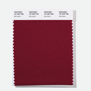 Pantone Polyester Swatch Card 18-1935 TSX Red Velvet