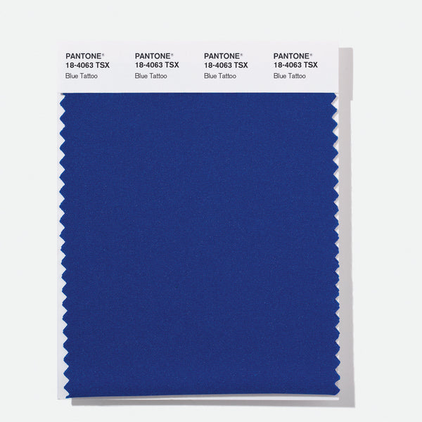 Pantone Polyester Swatch Card 18-4063 TSX Blue Tattoo - Columbia