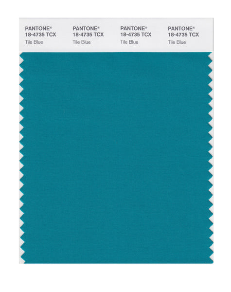 Pantone SMART Color Swatch Card 18-4735 TCX Tile Blue - Columbia