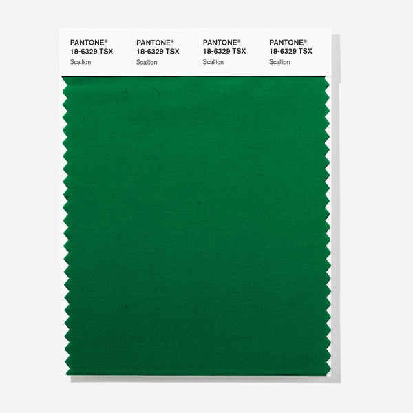 Pantone Polyester Swatch Card 18-6329 TSX Scallion - Columbia Omni