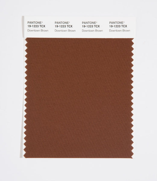 tobacco color pantone Pantone SMART Color Swatch Card 19-1223 TCX Downtown Brown