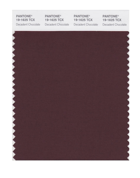 Pantone SMART Color Swatch Card 19-1625 TCX Decadent Chocolate