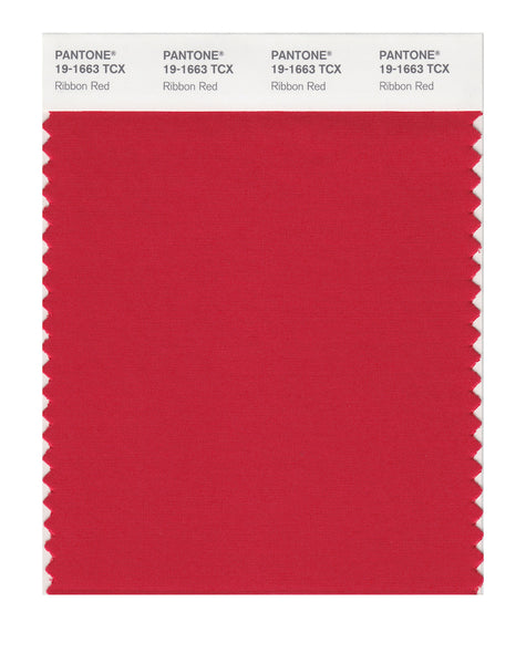 Pantone SMART Color Swatch Card 19-1663 TCX Ribbon Red - Columbia