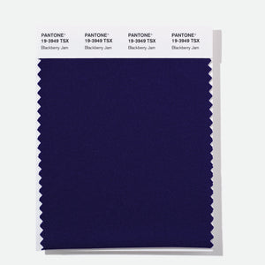 Pantone Polyester Swatch Card 19-3949 TSX Blackberry Jam