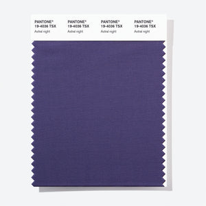 Pantone Polyester Swatch Card 19-4036 TSX Astral night