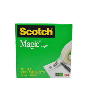 810 Magic Tape 3/4" Width, 72 Yards Length, 3" Core