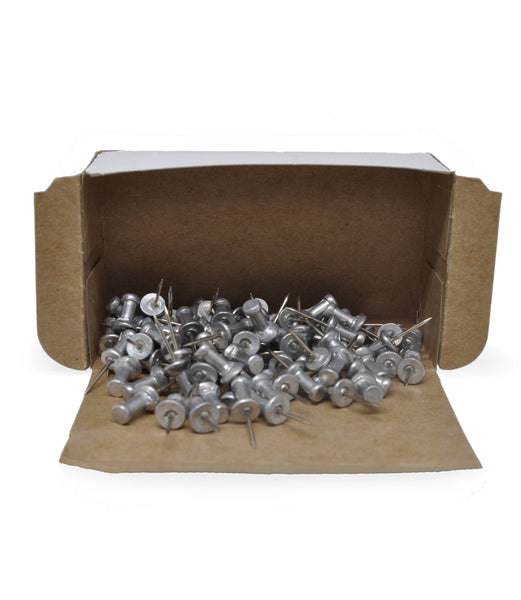 Flexitable : Aluminium and Stainless Steel 1/2in Push Pin : Box of 100