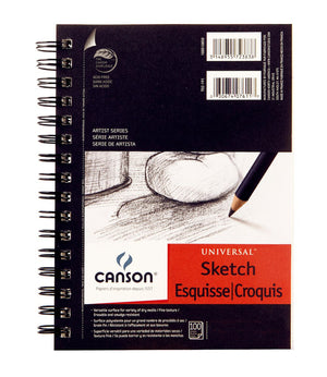Canson Universal Heavy-Weight Side Spiral Sketchbook (Various Sizes)