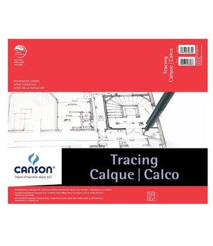 Canson Lightweight, 25lb Tracing Pad, 50sh/pd (Multiple Sizes)
