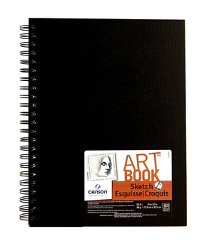 Canson Universal Art Book, Hardbound With An Elastic Closure (Various Sizes)