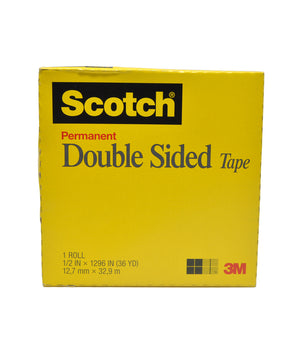 3M Double-Sided Permanent Tape with 3" Core Center Opening (Multiple Sizes)