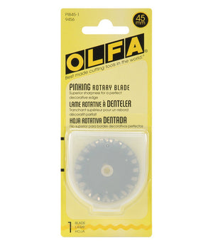 Olfa 45mm, Pinking Rotary Blade Refill (Pack of 1)