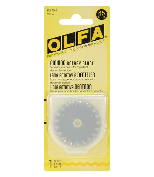 Olfa 45mm, Pinking Rotary Blade Refill (Pack of 1) - Columbia Omni