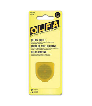 Olfa 28mm, Rotary Blade Refill (Pack of 2, 5, and 10)