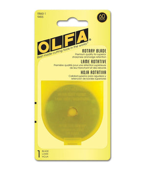 Olfa 60mm, Rotary Pack Refill (Pack of 1 and 5)