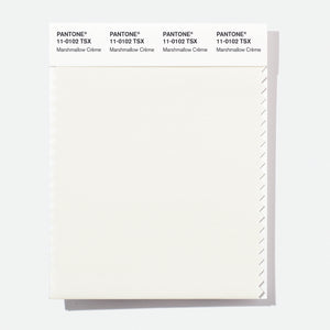 Pantone Polyester Swatch Card 11-0102 TSX Marshmallow Crðme