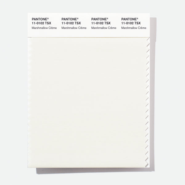 Pantone Polyester Swatch Card 11-0102 TSX Marshmallow Crðme - Columbia ...