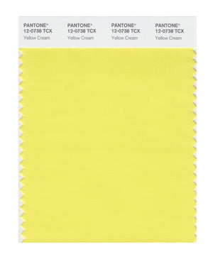 Pantone SMART Color Swatch 12-0738 TCX Yellow Cream