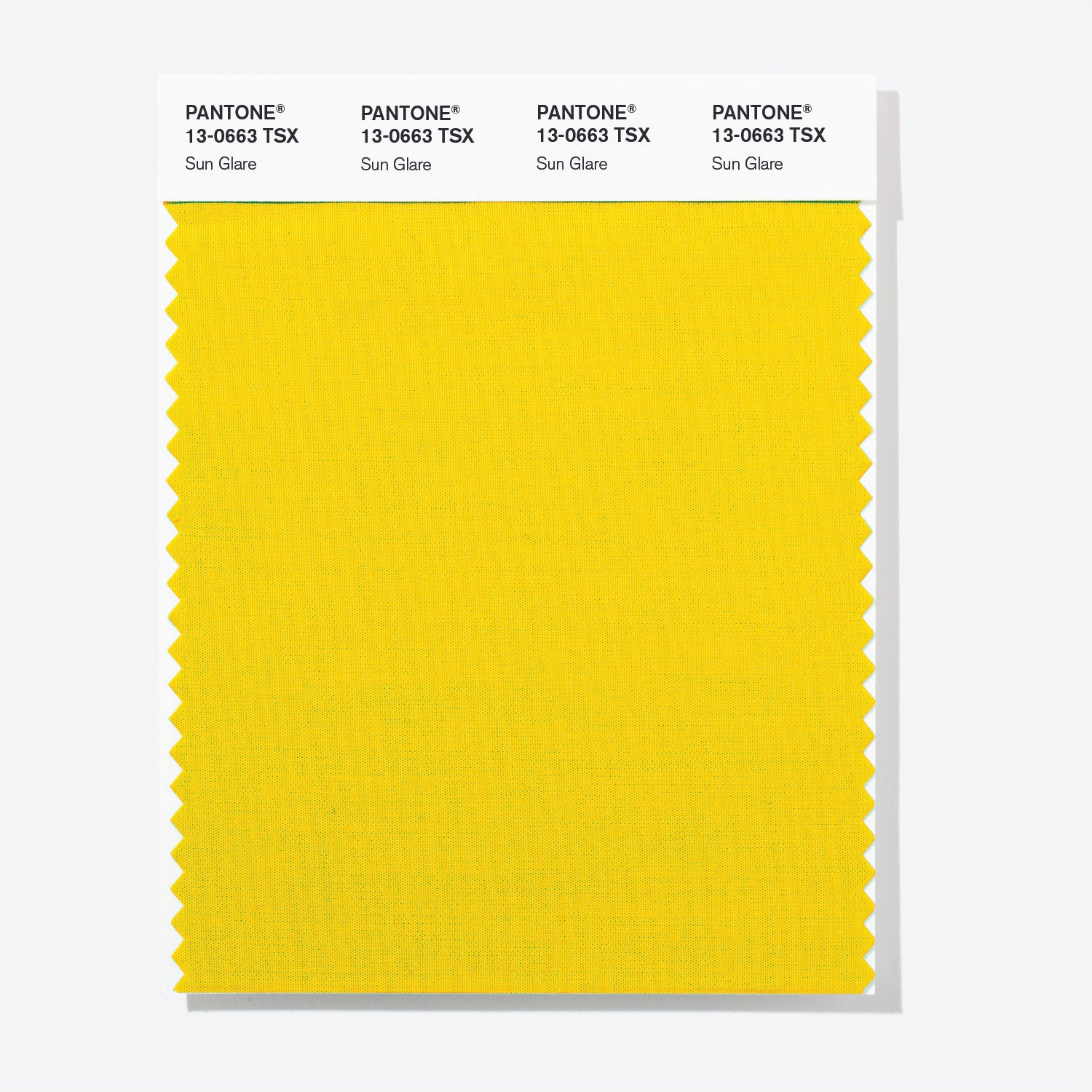Pantone Polyester Swatch Card 13-0663 TSX Sun Glare